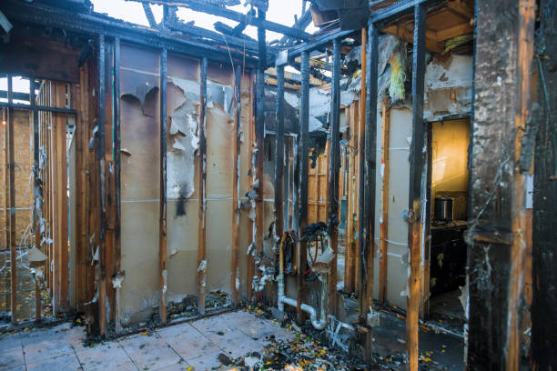 Professional Fire Damage Removal technician working in Wyoming, PA